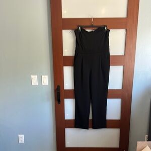 Express Black Strapless Jumpsuit